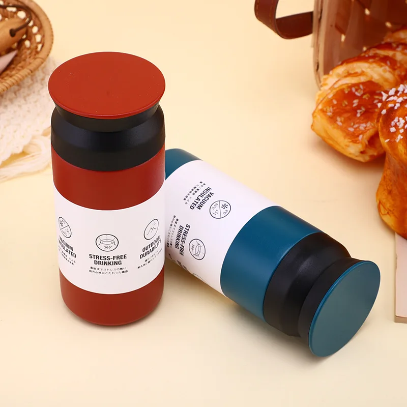 Portable 350ml 500ml Water Bottle Vacuum Mini Gym Thermos Mug Stainless Steel Vacuum Insulated Thermal Travel Coffee Cup For Car