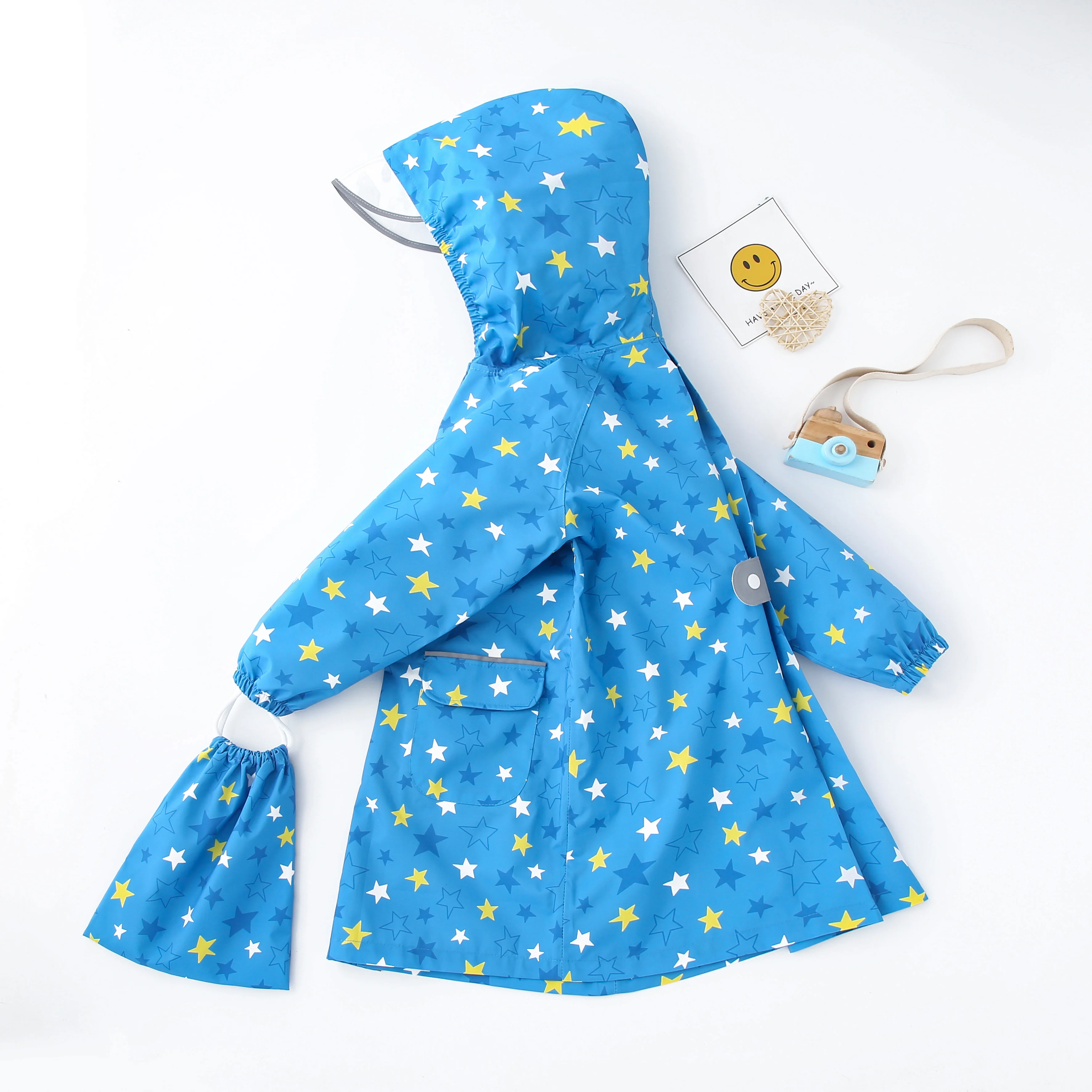 Children’s Raincoat World Children Rain Coat Kids Boy Girl Tour Light Waterproof Soft Rainwear Raincoats for kid