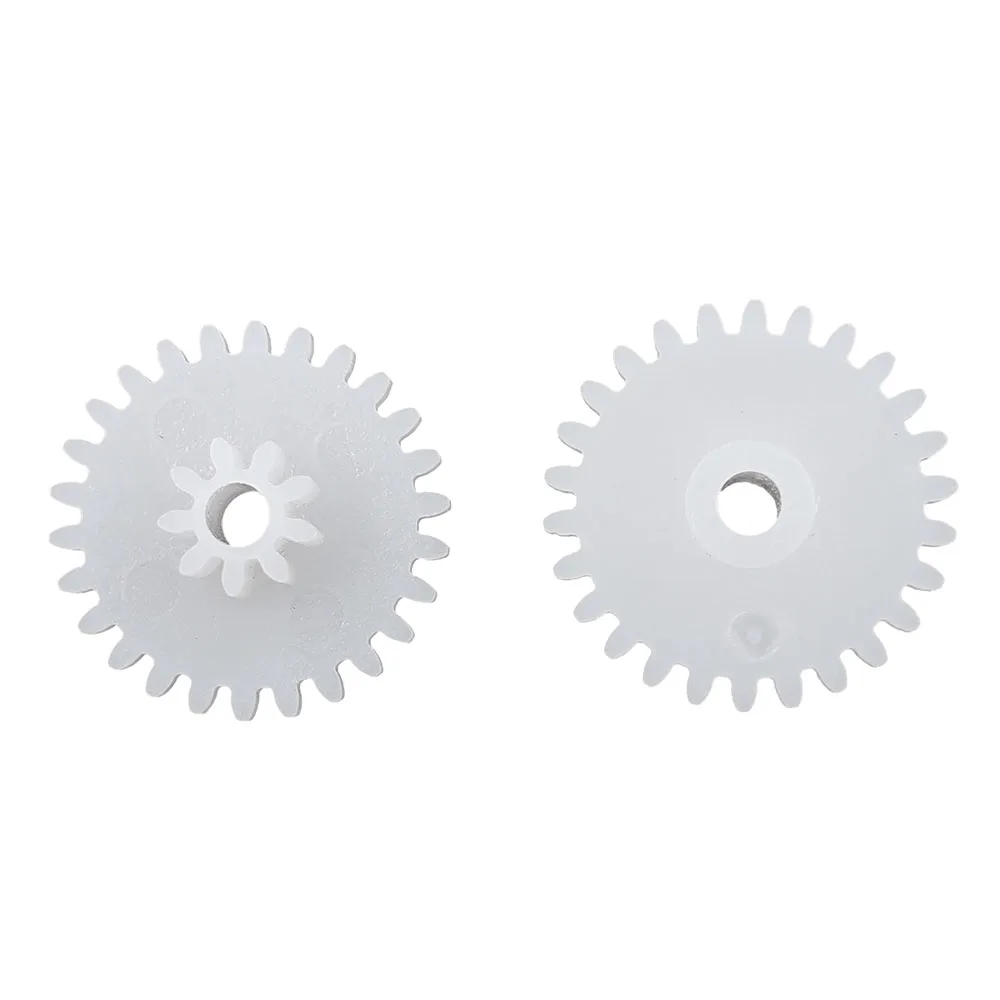 26092B 0.5M Gear 14mm Diameter 26 Teeth + 9 Teeth POM Plastic Pinion 2MM Motor Shaft Toy Parts Wheels 26+9T