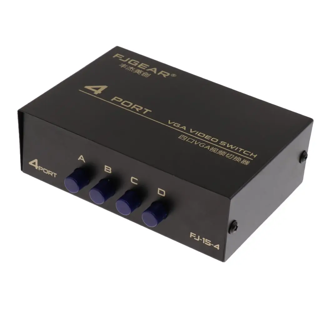 4 порта VGA Vedio Switch Box 4 PC In 1 Monitor Out для ноутбука ПК