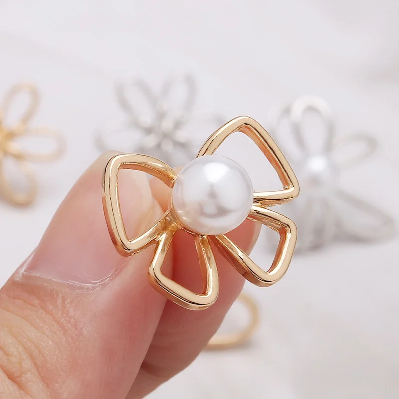 1PC Removable Alloy Mini Brooch Flower Bowknot Small Lapel Pin Women Men Corsage Neckline Fixed Buckle Jewelry Accessories Gifts