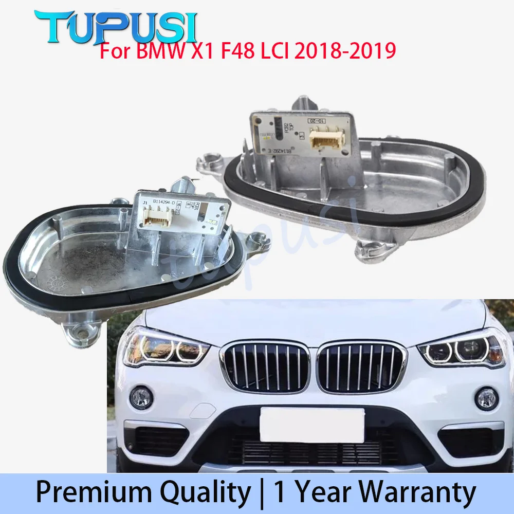 63119477835 63119477836 White Angel Eye for BMW X1 F48 LCI 2018-2019 Car Headlight Daytime Running Lights Front LED Accessories