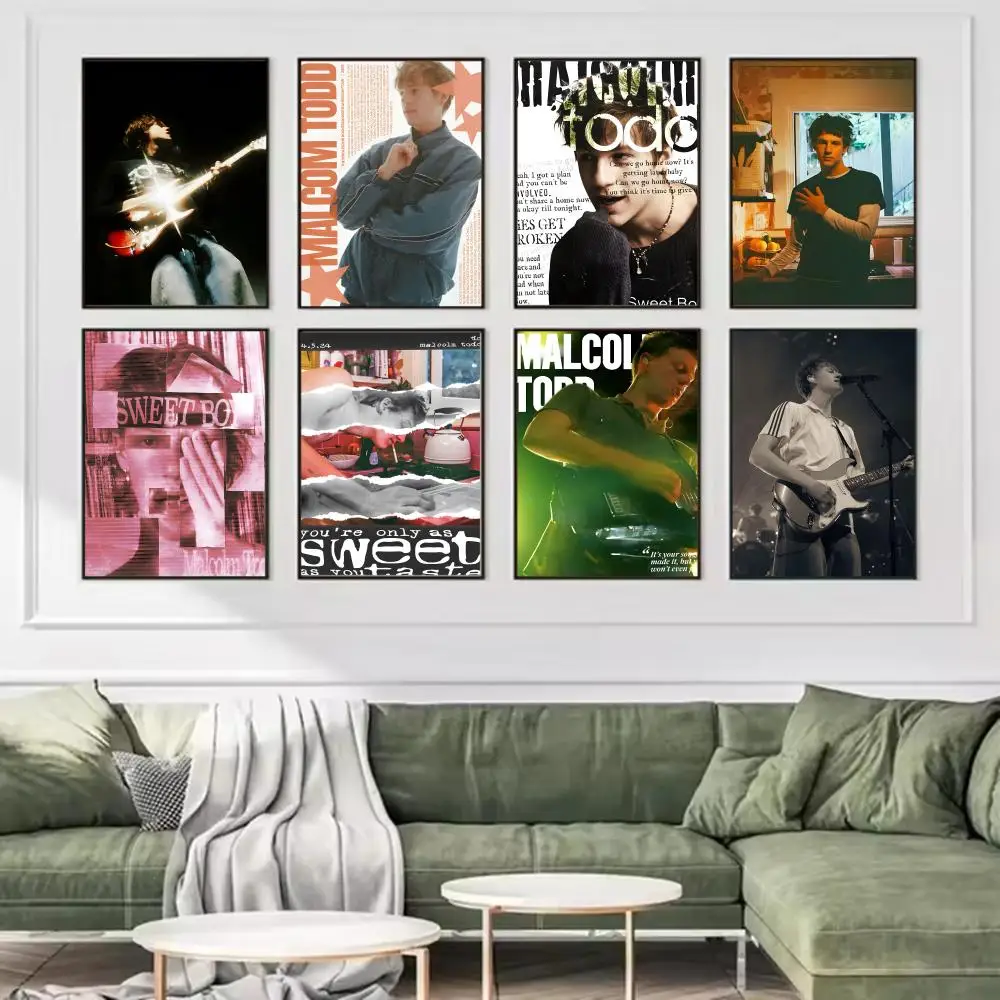 Singer M-Malcolm Todd Poster Trendy And Easy-to-Apply Wall Art Stickers For Home Decor And Dorm Room Walls