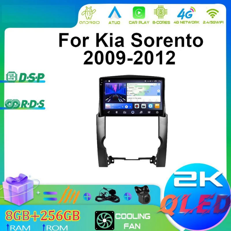 

For Kia Sorento 09-12 Car Multimedia Player Android Car Player GPS WIFI Carplay 4G Car Radio Navigation Stereo Car Electronic