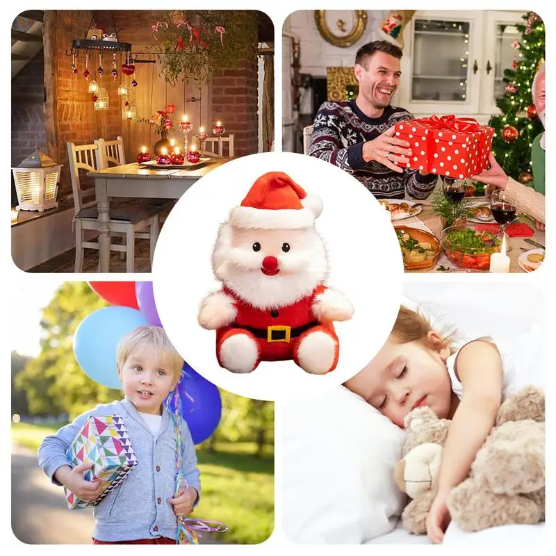 Décoration en peluche du père Noël, jouets mignons, ornement de beurre du père Noël, décor pour l'enseignant, 9.8 po