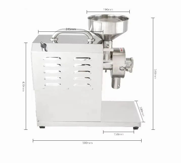 Yoshan Masala Grinder Mill Commercial Grain Grinder Machine Penggiling Padi Mesin Mesin Penggiling Pakan Pelet Grinder Mill