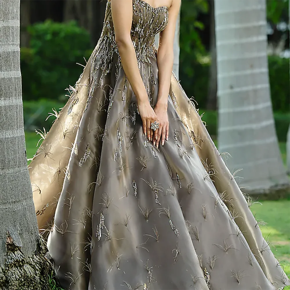 Элегантные милые аппликации из бисера без рукавов трапециевидной формы вечерние платья для дня рождения и выпускного вечера по индивидуальному заказу