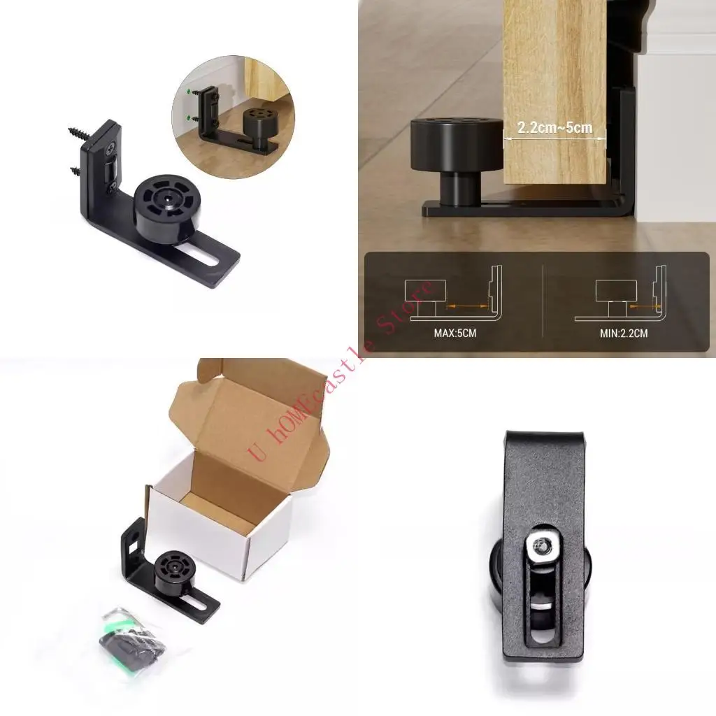 63HF Space Saving Barn Door Guide Roller Carbon Steel Construction Smooth Glidings