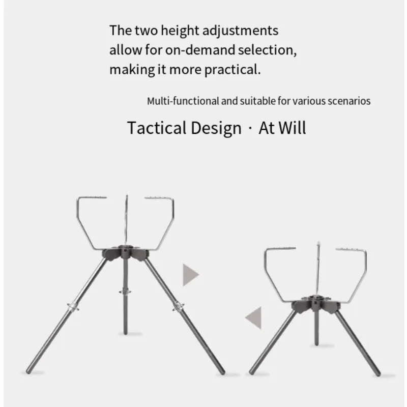 Camping artifact, dragon claw triangular bracket, portable quick-release desktop rack, outdoor easy storage bracket