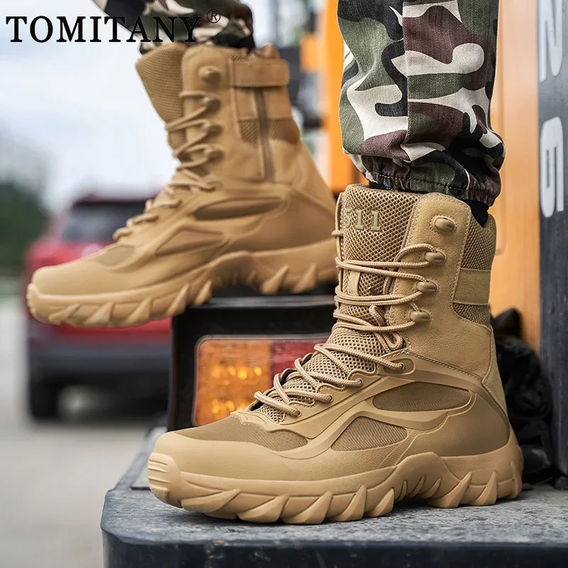 Botas militares tácticas al tobillo de invierno para exteriores