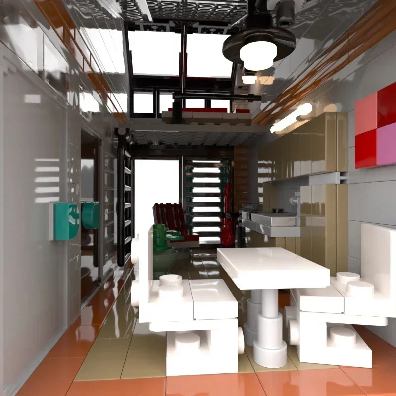 Moc Building Block Modern Brick Lofts Model Technology Brick DIY Assembly City Street View Toy Holiday Gift