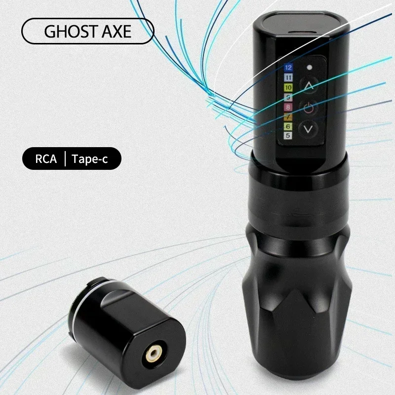 2000mAh EXO Wireless Tattoo Machine Pen Hollow Cup Motor Strong Quiet Dual Battery Fast Charging Lithium Portable Tattoo Pen