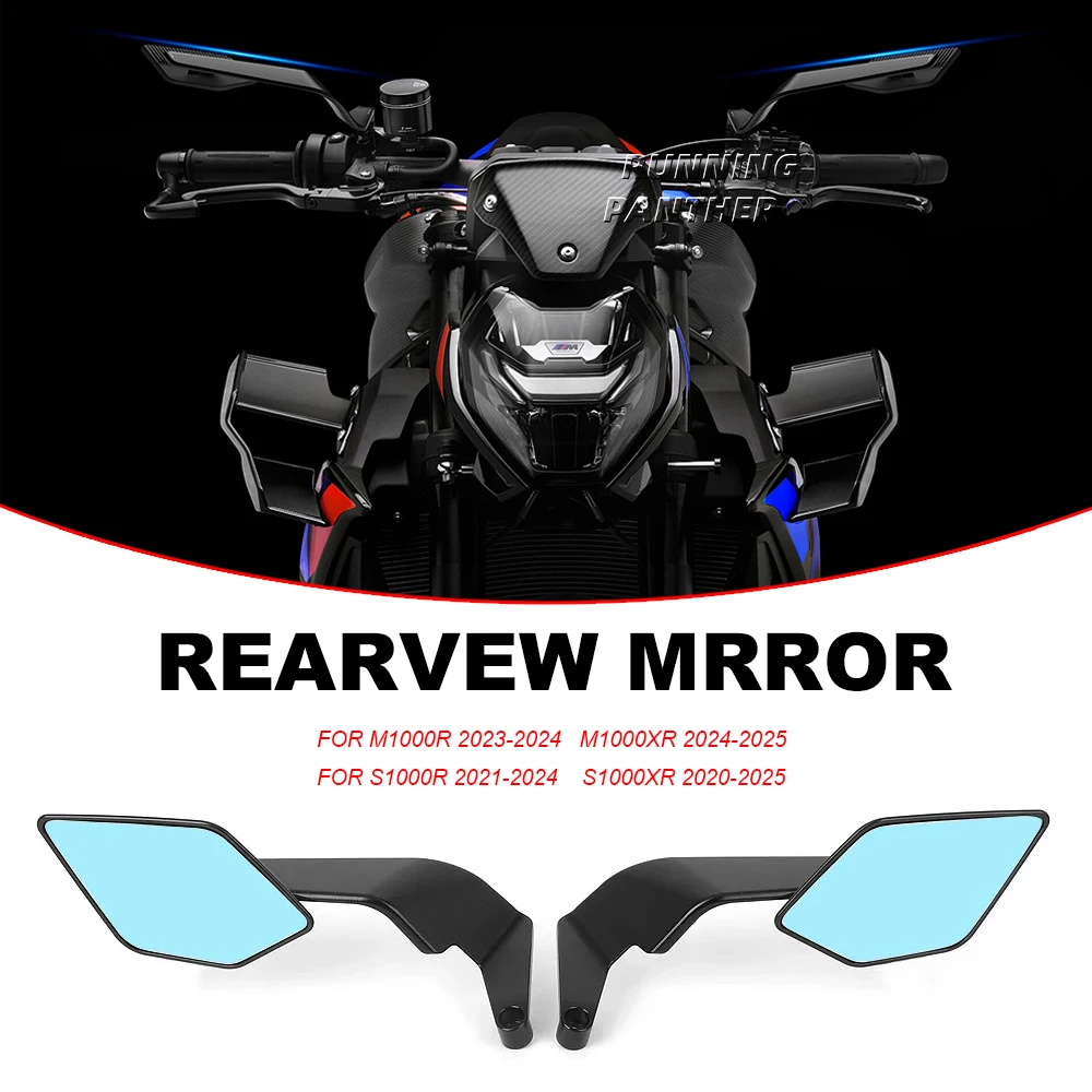 

Rearview Mirror Wing Aerodynamic Aluminum Stealth Max Mirrors For BMW M1000R M1000XR S1000R S1000XR S 1000 R XR