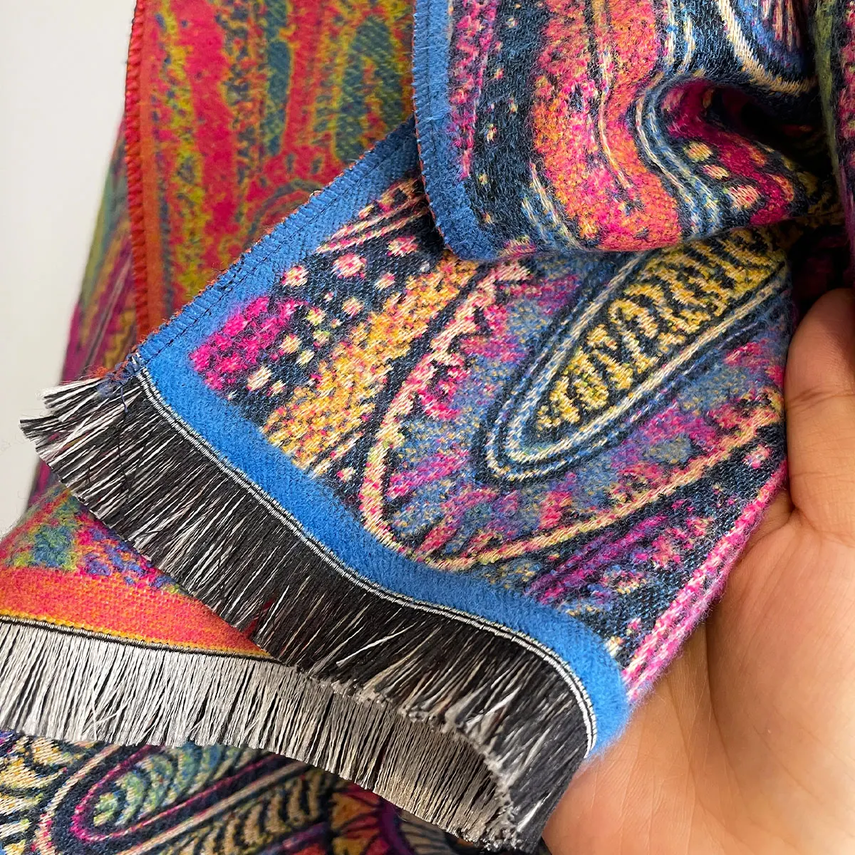 Damen High-End-Katzen-Design, Herbst-Winter, doppelseitiger Jacquard, Premium-Schals aus Kaschmirimitat, verdickter großer Schal – Detail 16
