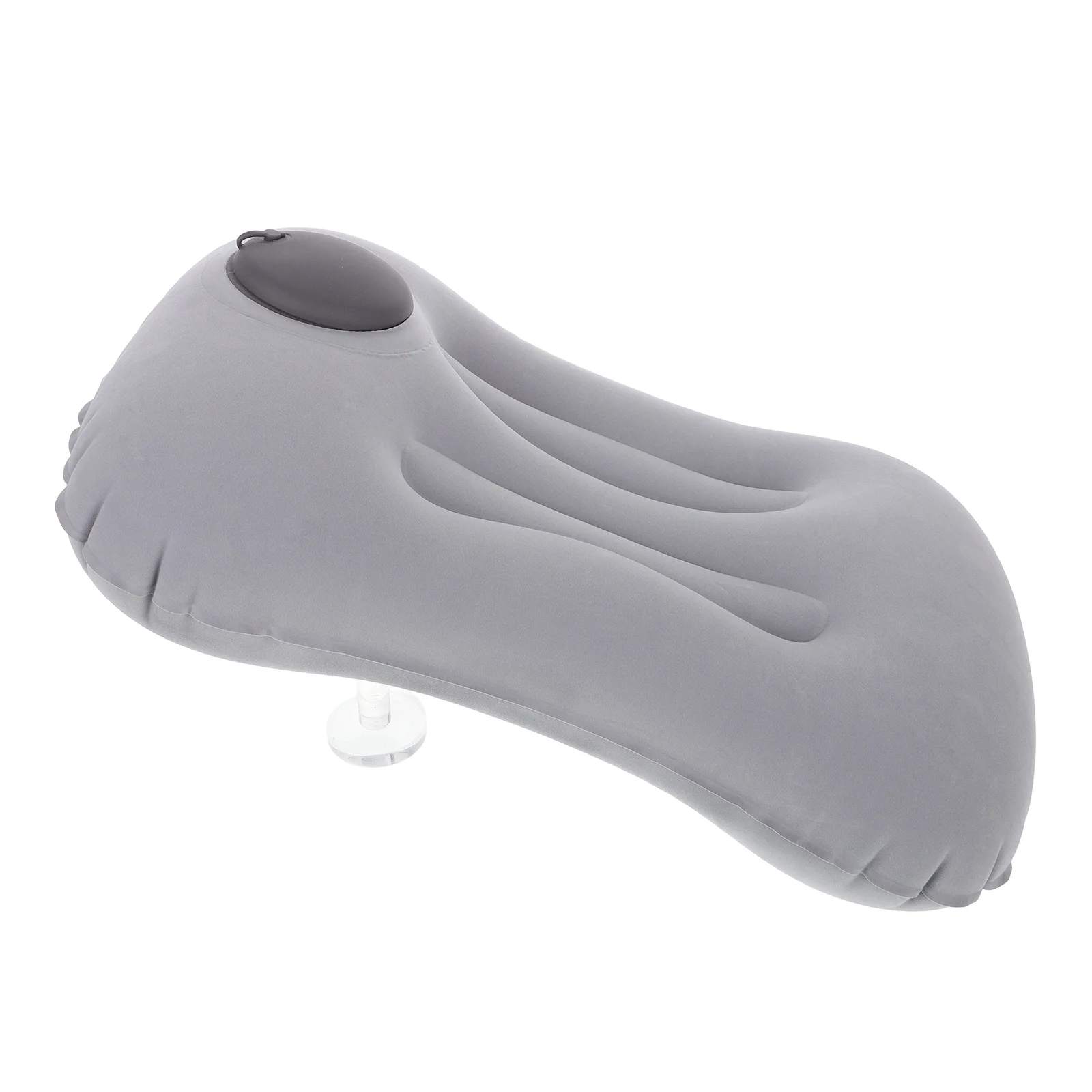

Inflatable Nap Pillow Compact Travel Camping Pillows Lightweight Blow up Outdoor Rest Foldable Ergonomic Gray for traveling