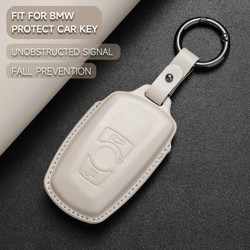 가죽 자동차 키 커버 케이스 보호 쉘 키체인, Bmw F20 F30 F31 F21 F11 X3 F25 X4 I3 M3 M4 1 3 4 5 시리즈 320i 530i 550