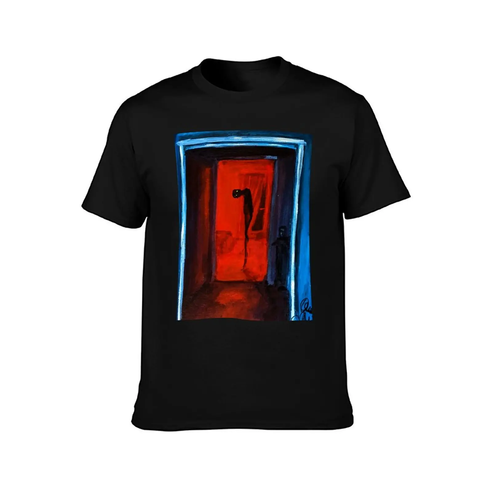 caught you T-Shirt man t shirts cotton T-Shirt