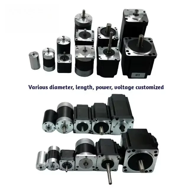 130mm 8 Poles High Torque High  1000W 1500W 2000W 3000rpm Brushless DC Motor 24V 48V 310V for Boats