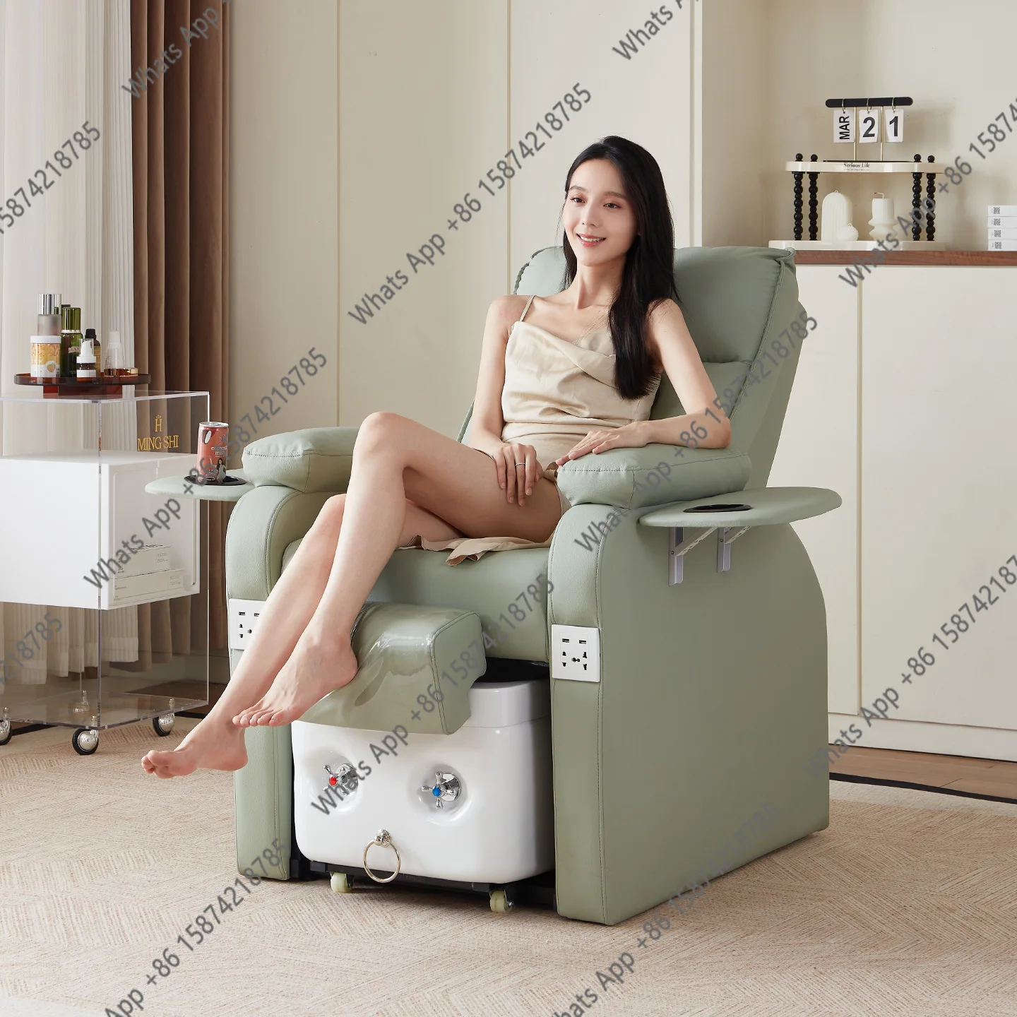 

Nail art foot bath sofa electric foot beauty integrated recliner beauty salon special multi-functional foot massage chair
