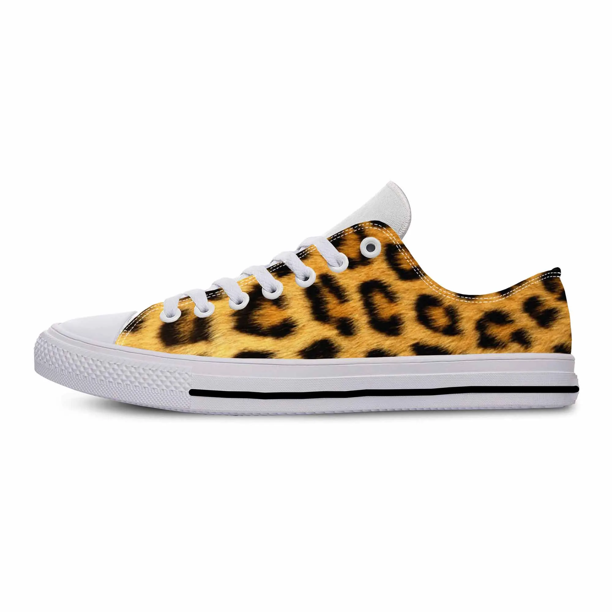 Animal Panther Leopard Print Skin Pattern Fashion Casual Cloth Shoes Low Top Comfortable Breathable 3D Print Men Women Sneakers