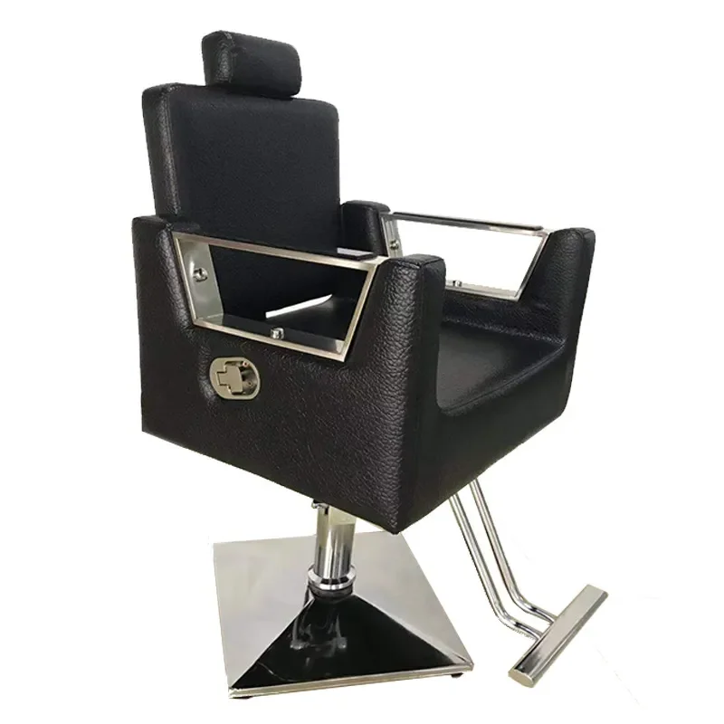 Barber Chair Hair Salon Reclining Lift Cutting Stool Professional Styling Seat Factory Wholesale
