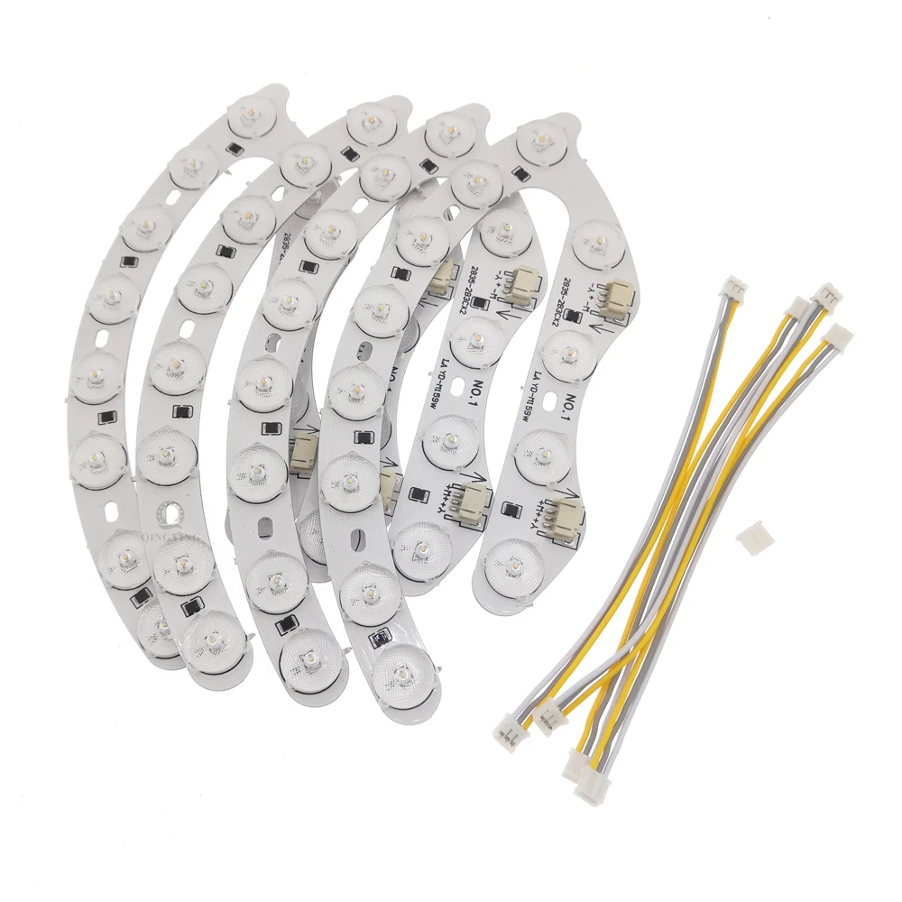 Doul Color LED Module 6W 8W 12W 18W 24W 30W 40W With Lens, 3000K 4500K 6500K Three Colors Light Source For Ceiling Lamp DIY