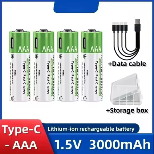 2025NEW Lithium-Ion Battery Type-C Rechargeable High-Capacity Battery AA&AAA Battery For remote control, mouse, electric toys - Image 15