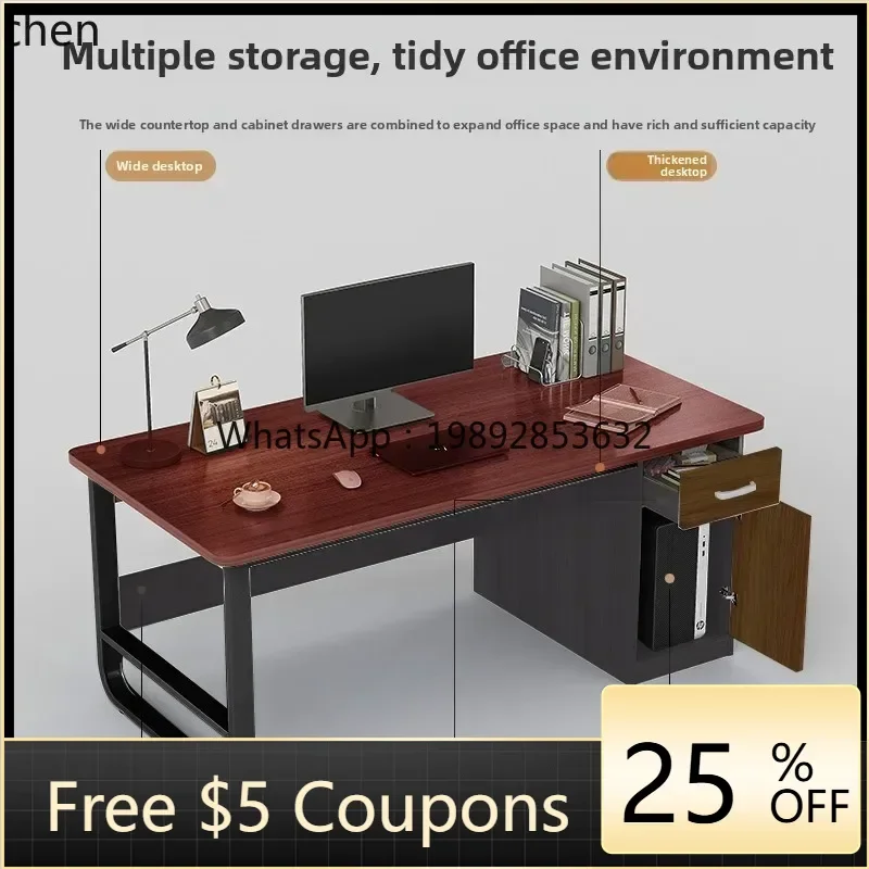 

7BGZOffice Desk Employee Station Simple Modern Office Desk Staff Desk and Chair Set Single Person Station Simple