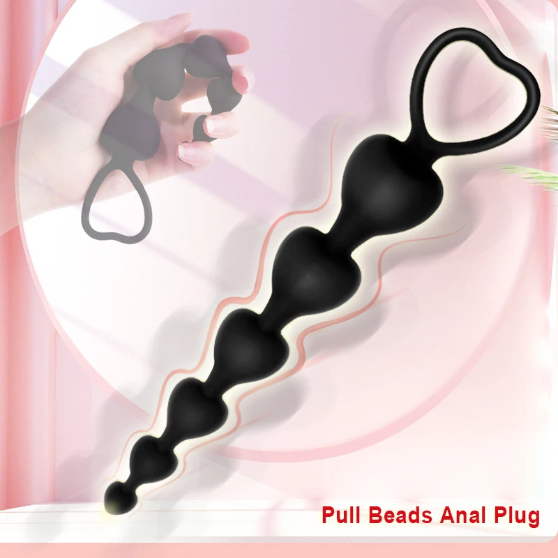 Prostaat Massager Hart Kralen Anale Plug Bdsm Erotisch Speelgoed Exotische Accessoires Cosplay Paar Anale Dilatator Volwassen Benodigdheden Sekswinkel