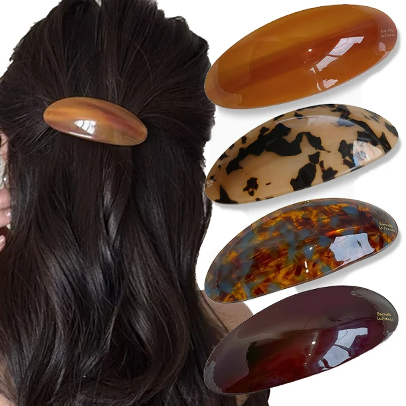 

Французские ретро-элегантные заколки для волос, овальные заколки для низкого хвоста, головной убор для корейских женщин, аксессуары для волос