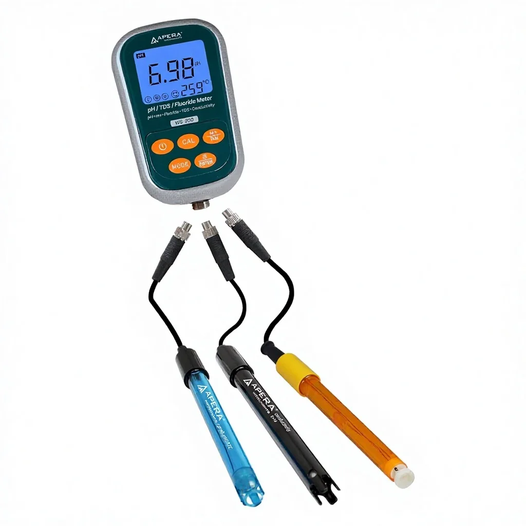 

Apera Instruments AI4721 Fluoride/pH 7-in-1 Portable Meter Kit From China