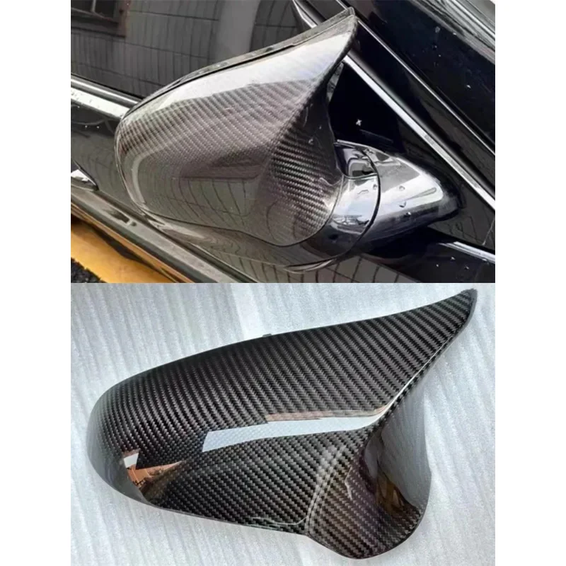 

For BMW F80 F82 F83 F87 M3 M4 M2C ReaI Dry Carbon Fiber Rearview Mirror Cover Spoiler Kit