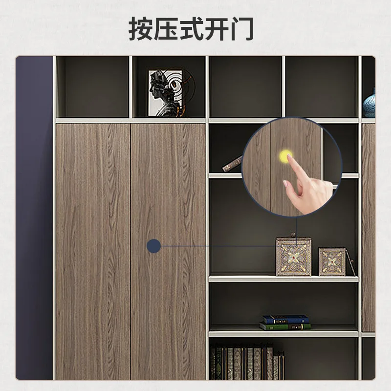 File cabinet combination bookcase simple modern office display storage wood