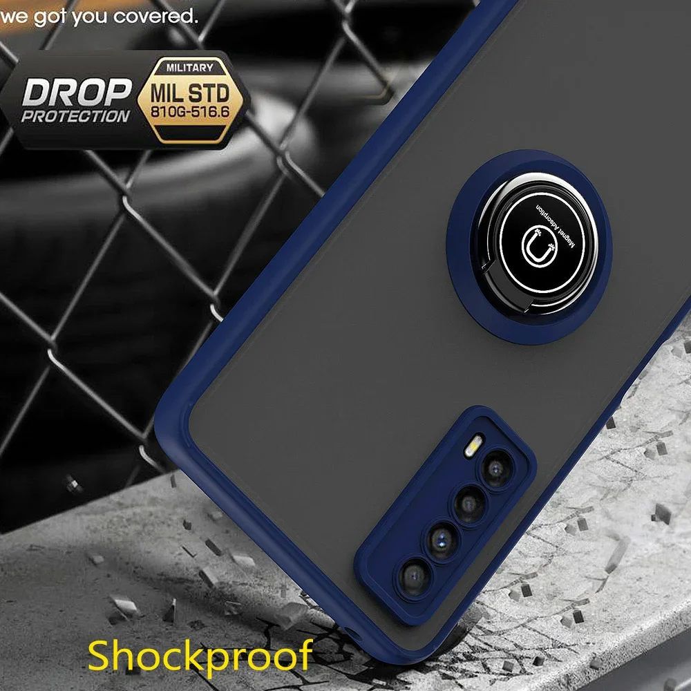 Magnetic Holder Phone Case For Huawei P30 Lite P20 P40 P50 Pro Nova 5T 8i 9 10 Shockproof Cover For Huawei P30 Pro Case Bracket