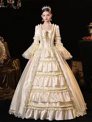 Customized Medieval Court Women Evening Dresses Theater Masquerade Costume Renaissance Prom Party Gowns Birthday Parade