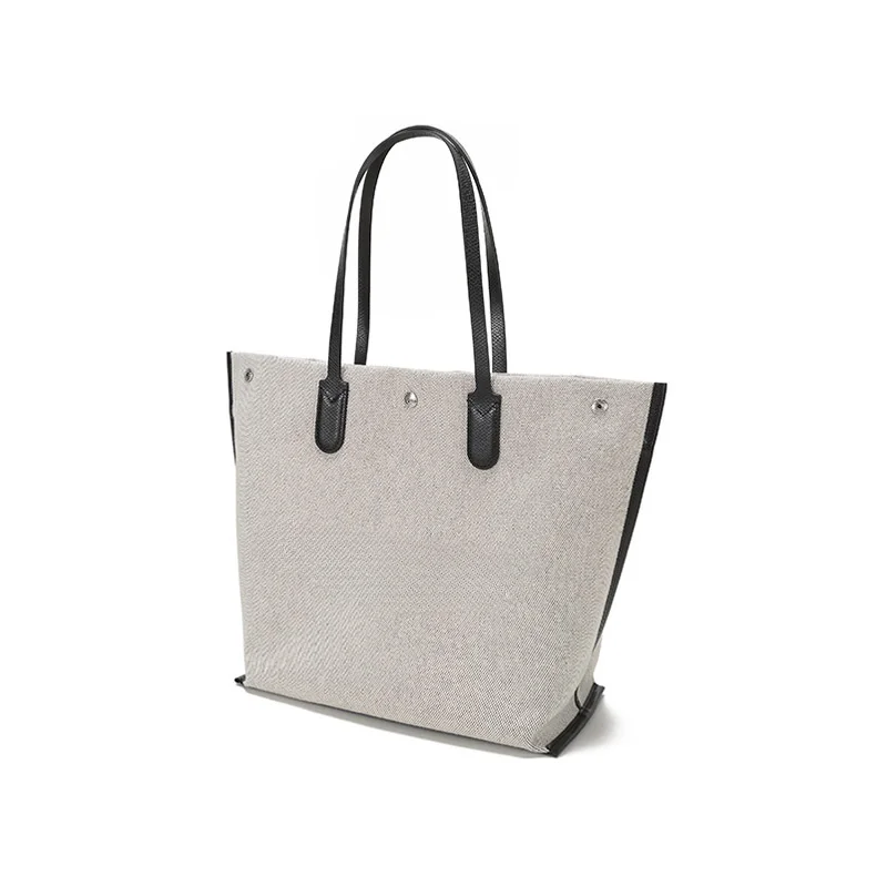 

2024 New High-end Shopping Bag Canvas Matot Handbag Shoulder Messenger Large Capacity Commuter Bag Women's Office-lady Prom Bags