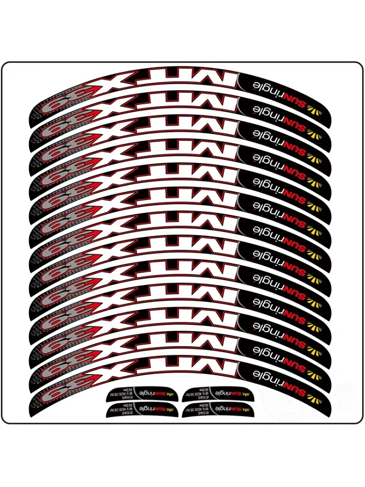 AliExpress NONE MTX33/39 Bicycle Rim Sticker Road Bicycle Wheel stickers MTB Bike Decorative Decals 26 27.5 29 700C Generic Cycing Accessories