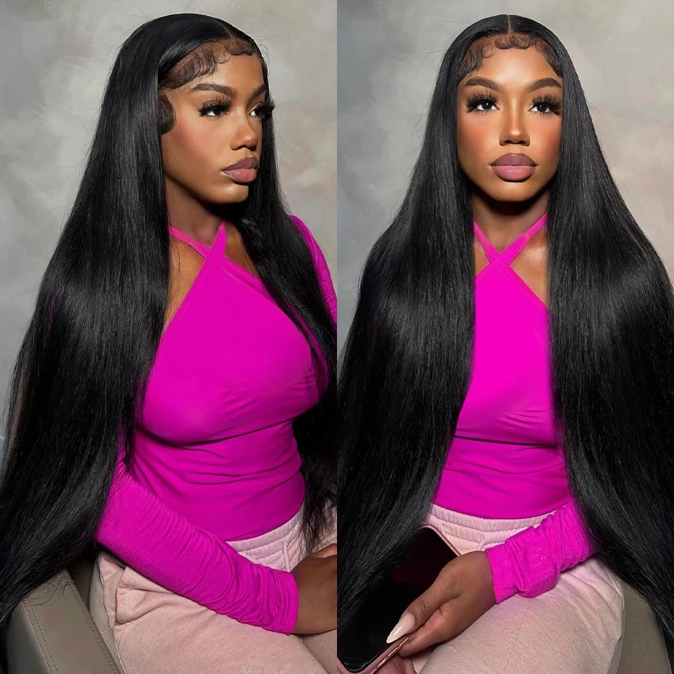 HD Transparent Lace Front Human Hair Wig 13x4 13x6 Straight Frontal Wig Pre Plucked Glueless 5x5 HD Lace Closure Wig Human Hair