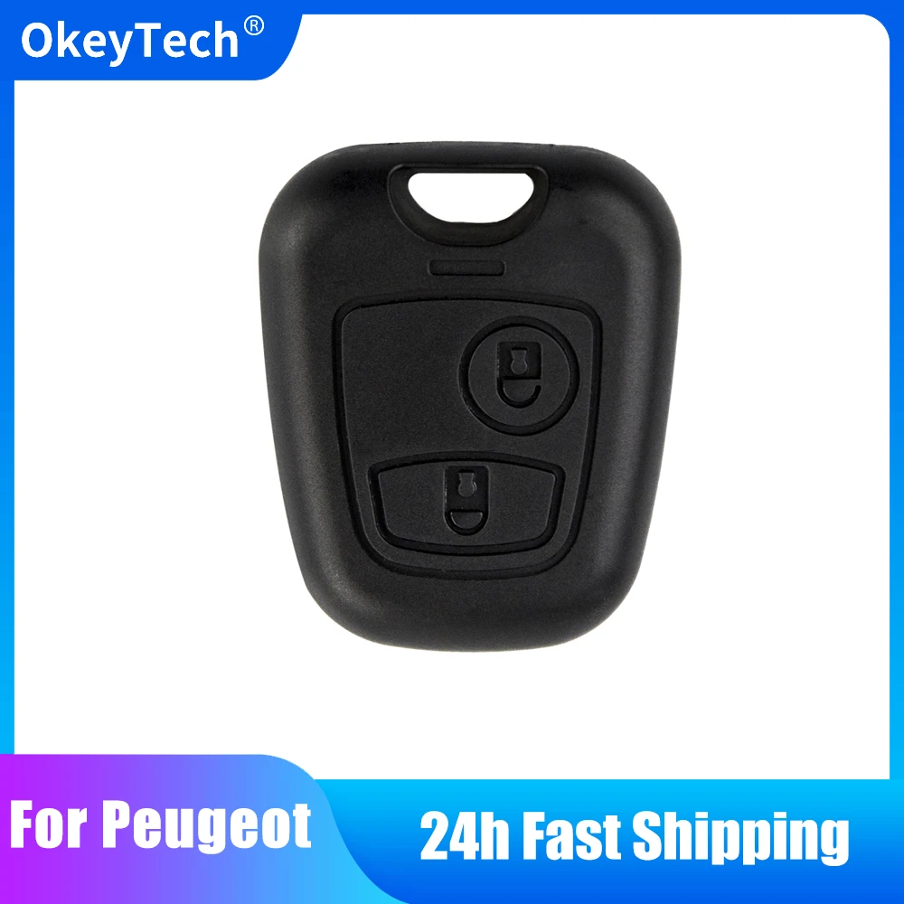 

OkeyTech корпус дистанционного автомобильного ключа для Peugeot 106 107 206 207 306 307 406 Citroen C1 C2 C3 C4 C5 XSARA Picass