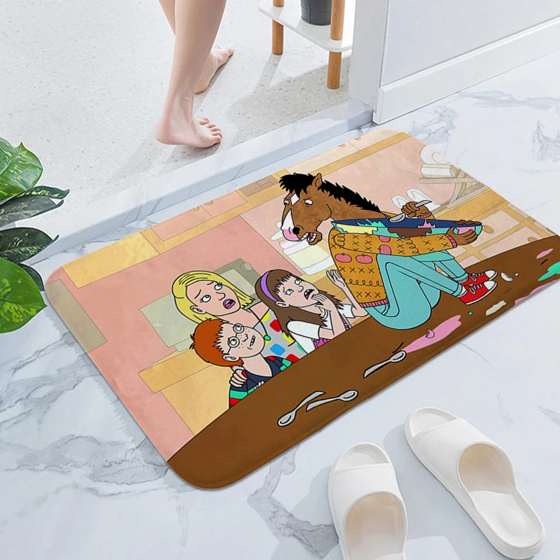 Carpet Entrance of House Bojack Horseman Hallway Bedroom Rug Living Room Floor Kitchen Balcony Door Mat Non-slip Bathmat