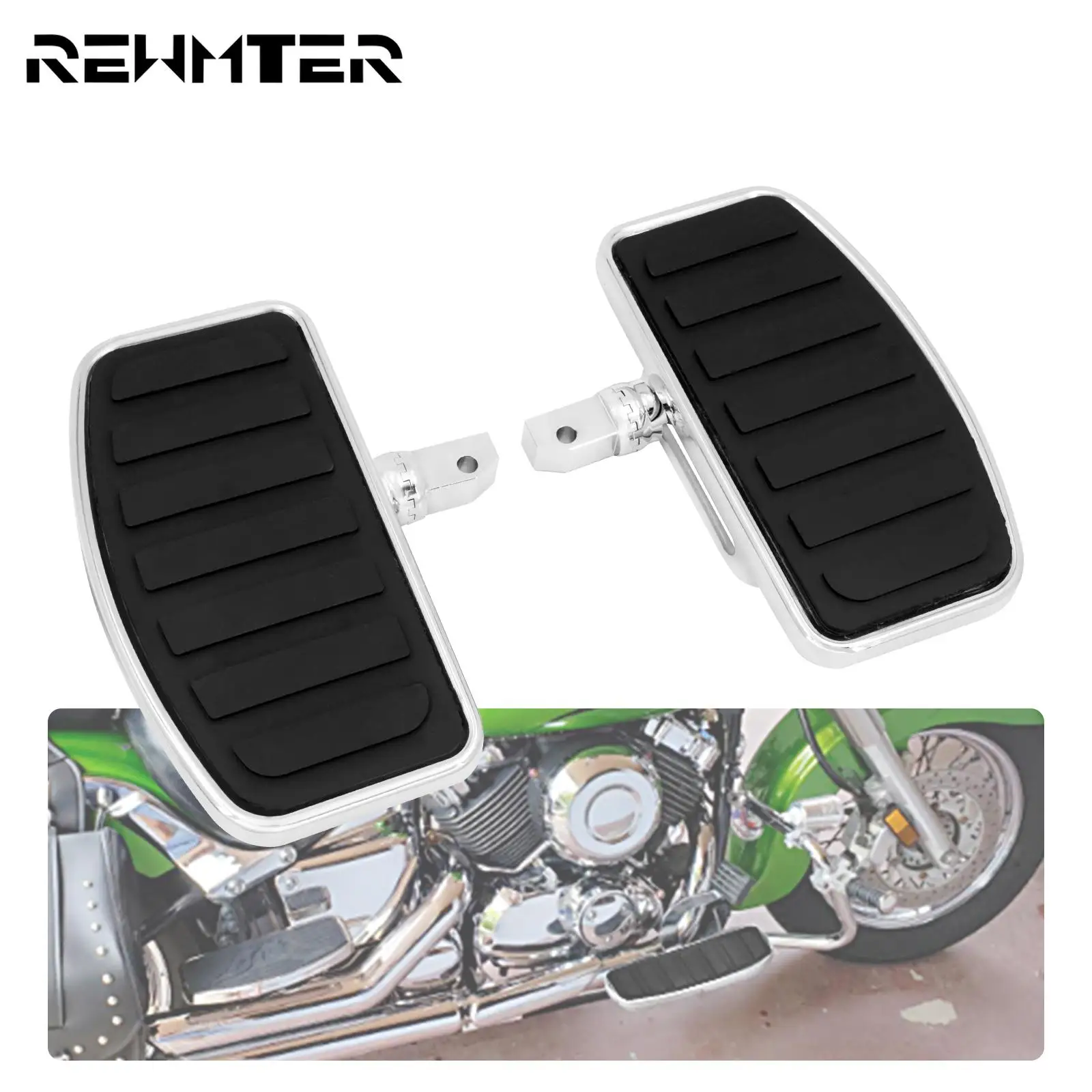 Motocykl Footboard CNC podnóżek pedał reszta podnóżki Rider pasażera deski podłogowe dla Honda VTX 1300 1800 dla Suzuki Boulevard