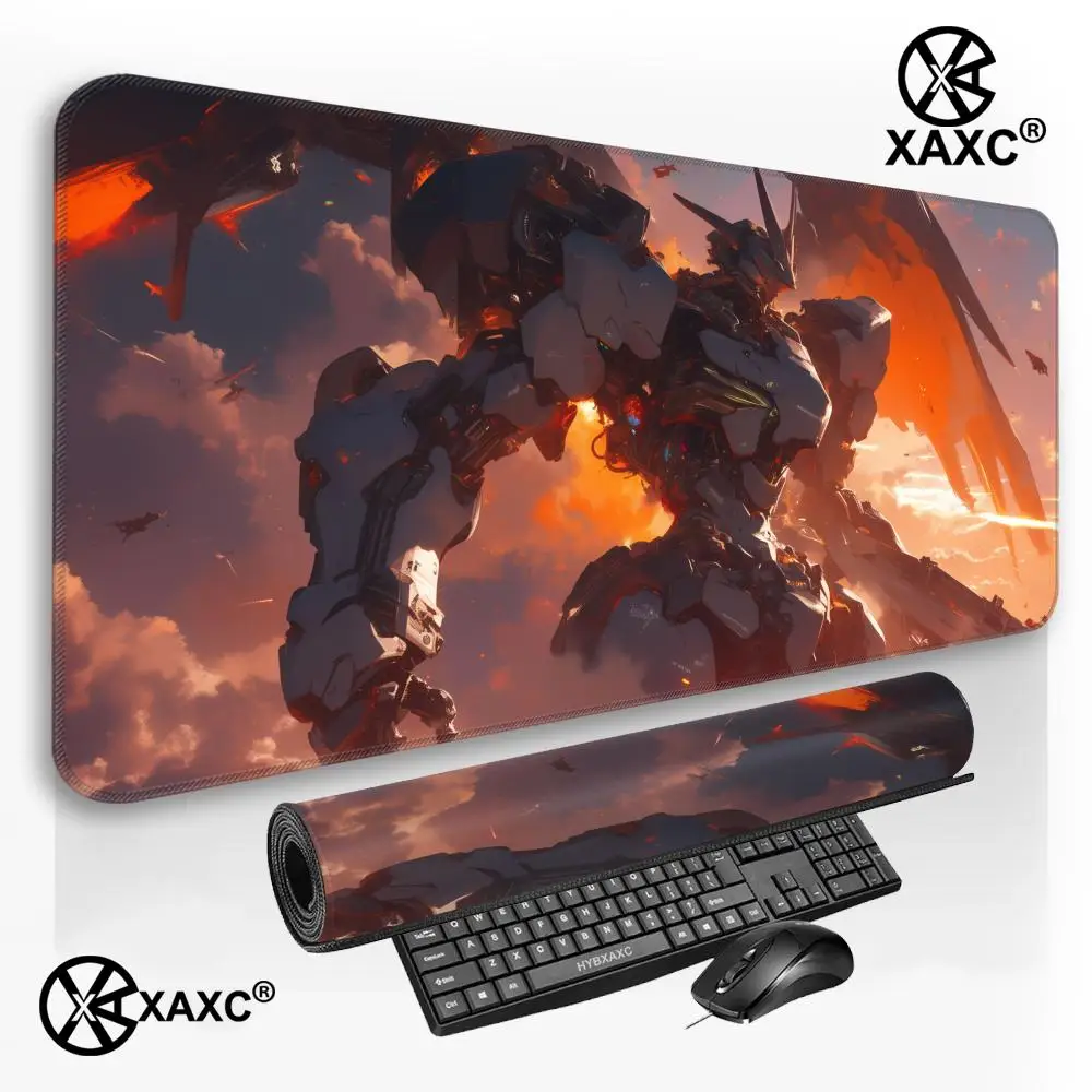 M-Mechanical Warrior Gundam Zaku II Mouse pad big e-sports game player mouse pad laptop non-slip mat coaster PC Anime Mousepad
