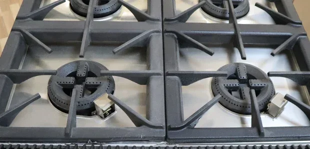 

Machine Multifunctional Gas Type Free Standing 4 Burners Stove With Electric Baking Oven For Restaurant & Hotel Kitchen Solution