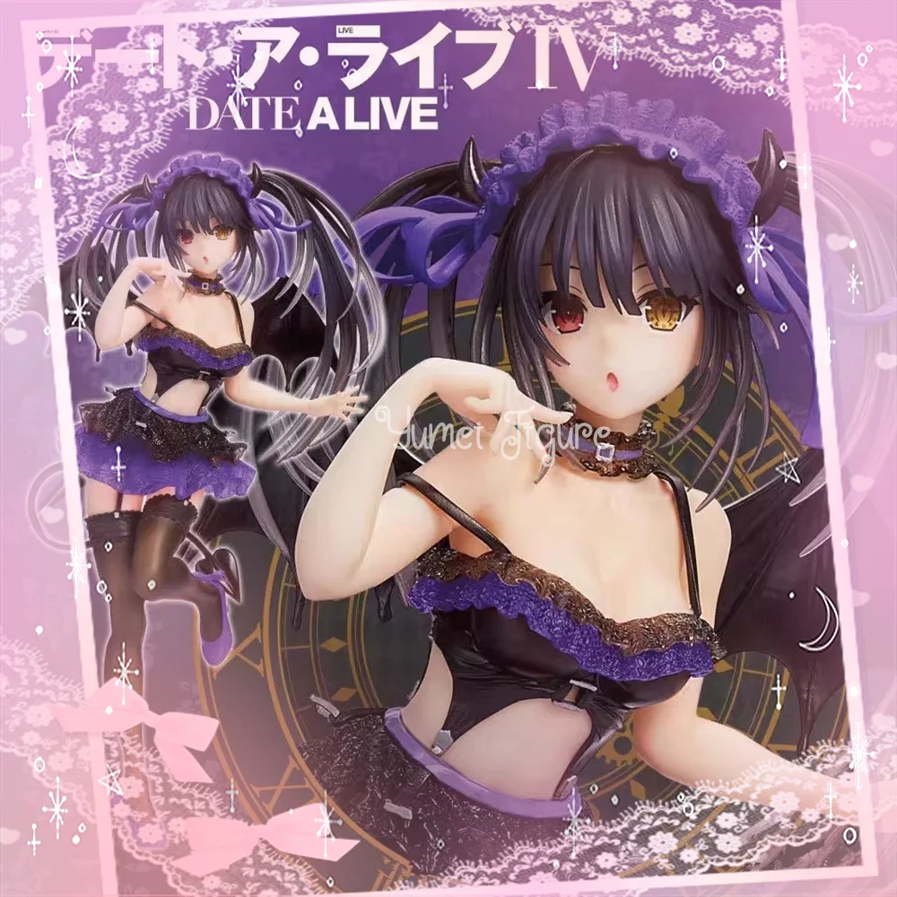 Classic Coreful DATE A LIVE IV Kurumi Tokisaki Figure Anime Figure Purple Devil Action Figure 21cm Model Collection Adult Gifts