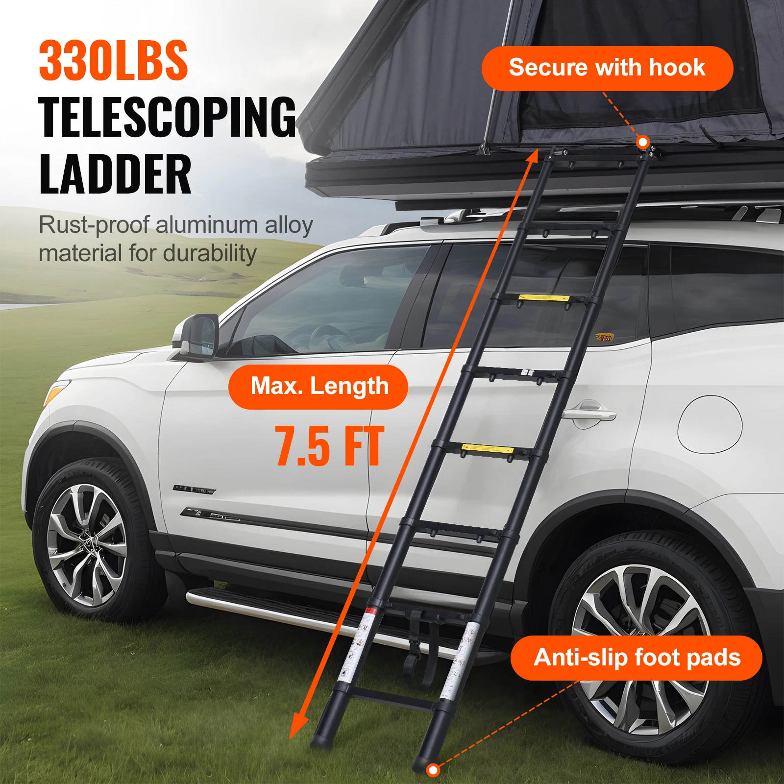car roof tent with ladder 5
