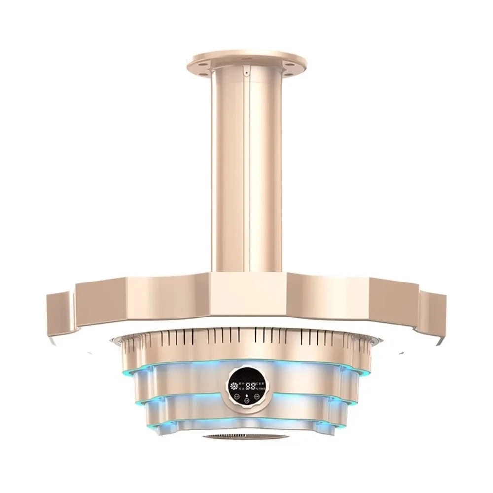 Straight row smoking lamp, air purifier for chess and card room, straight outside smoke exhaust machine, lifting air chandelier