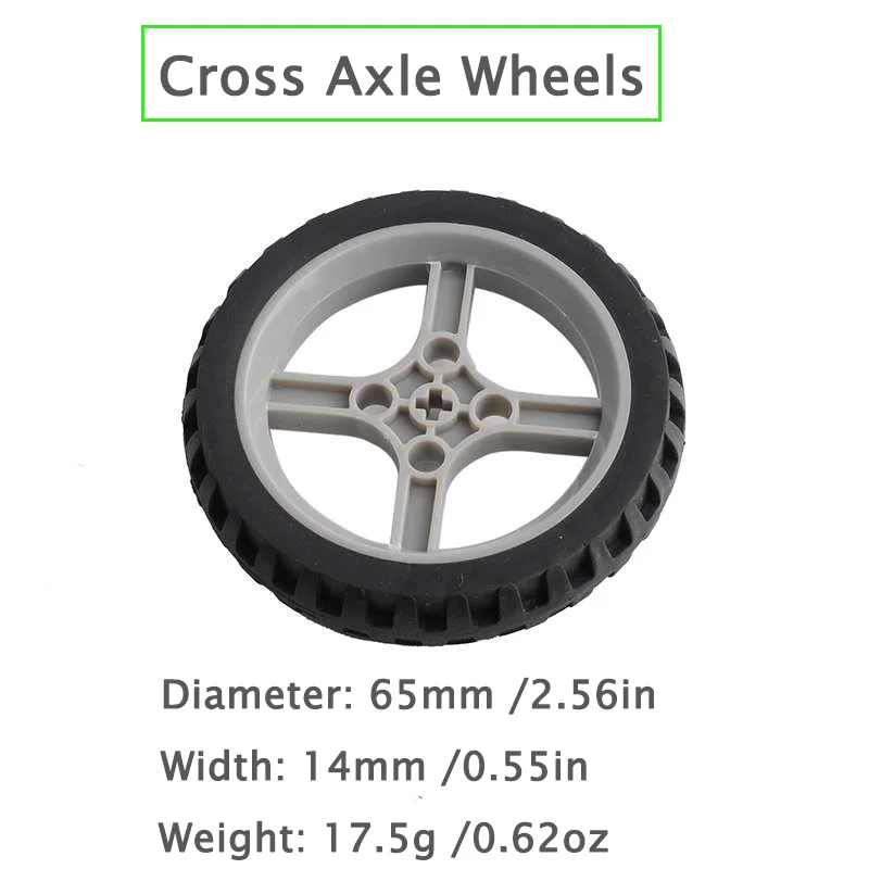 4Pcs Geekservo 360องศาโปรแกรมมอเตอร์สีแดง + Cross เพลาล้อสำหรับ DIY Micro: บิต Robotbit สำหรับ LEGOeds อาคารอิฐ