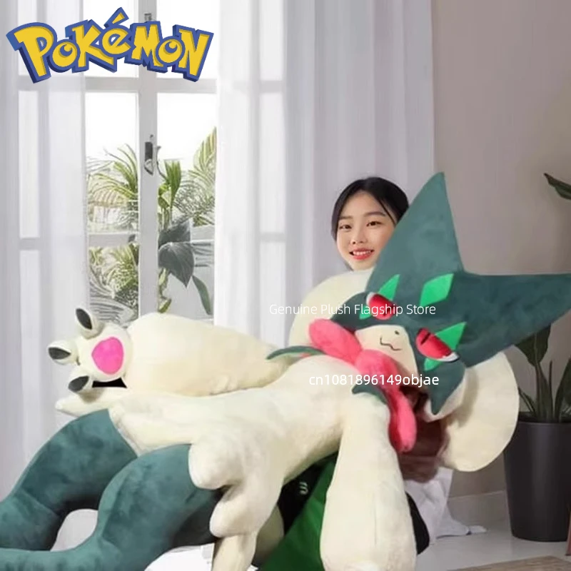 170cm Meowscarada 2.0 Super grande taille en peluche étui en cuir Pokemon Anime peluche poupée chambre décoration oreiller ornements cadeaux