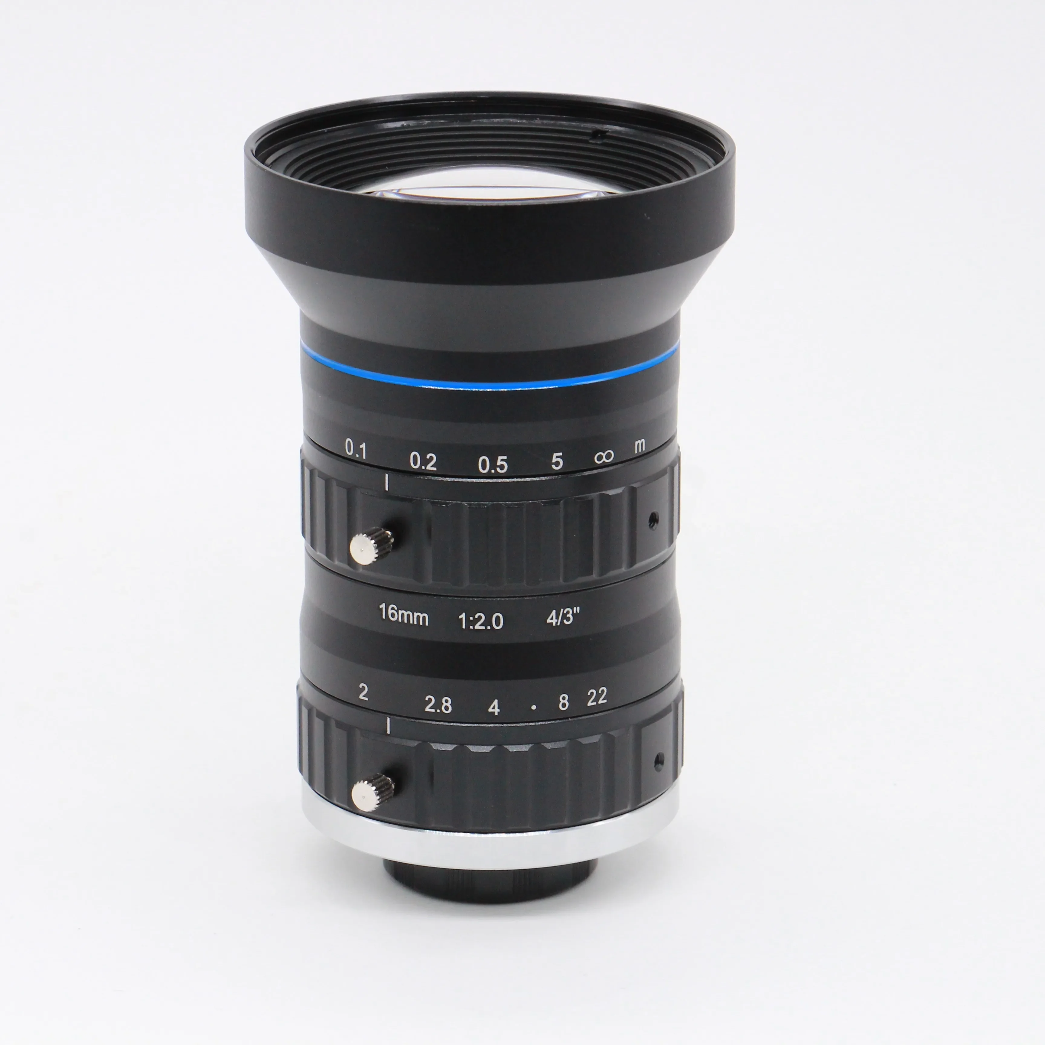 

16mm F2.0 C-Mount Lens | 4/3" 12MP Sensor Support | Low Distortion -1.93% for Machine Vision, Industrial Camera 4K CCTV System