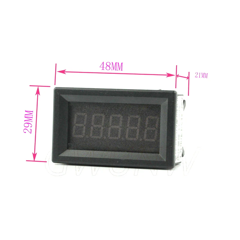 Imagem -02 - Precisão Digital Led Display Voltímetro Alta Tensão Volt Medidor 4bit dc 01000v 2000v 3000v 5v 12v Bateria Alta